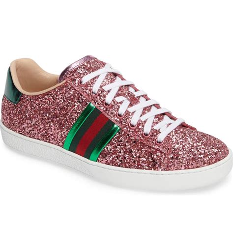 gucci red sneakers glitter|colorful Gucci shoes.